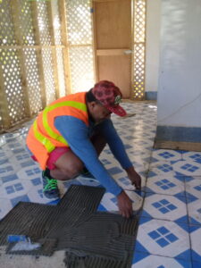 Ceramic tile installment of Tonga Vake I Valeta teams