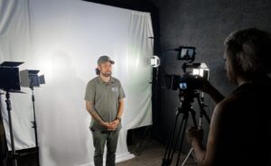 Video production shoot in studio, Cook Islands- Angle Productions