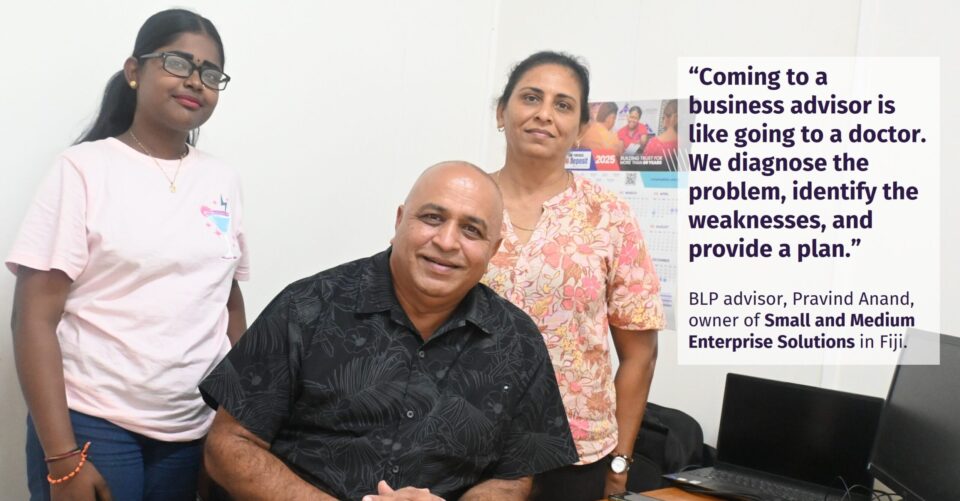Pravind Anand with Business Advisory Team in Fiji