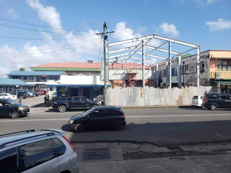 Samoan Storage building construction close to the shopping