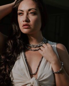Bergman & Sons Model In Pearl Jewelry