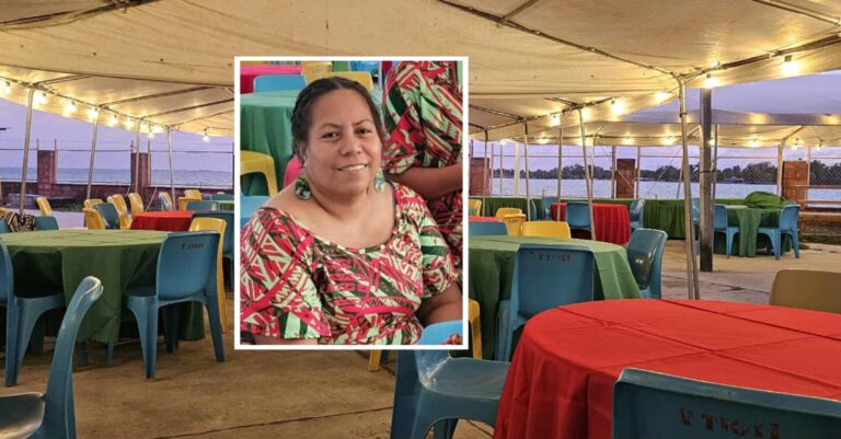 T Tioti Kiribati community event setup
