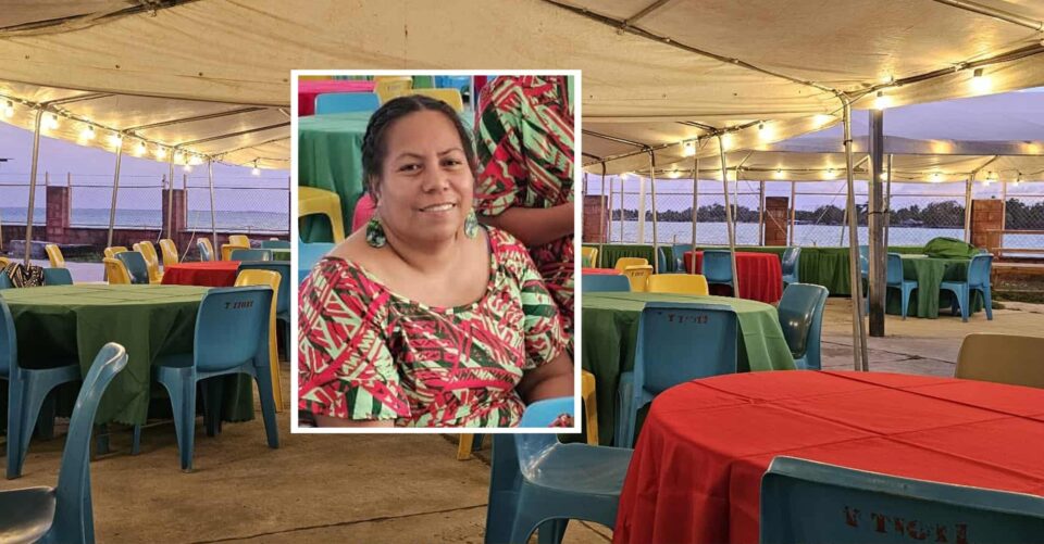 T Tioti Kiribati community event setup