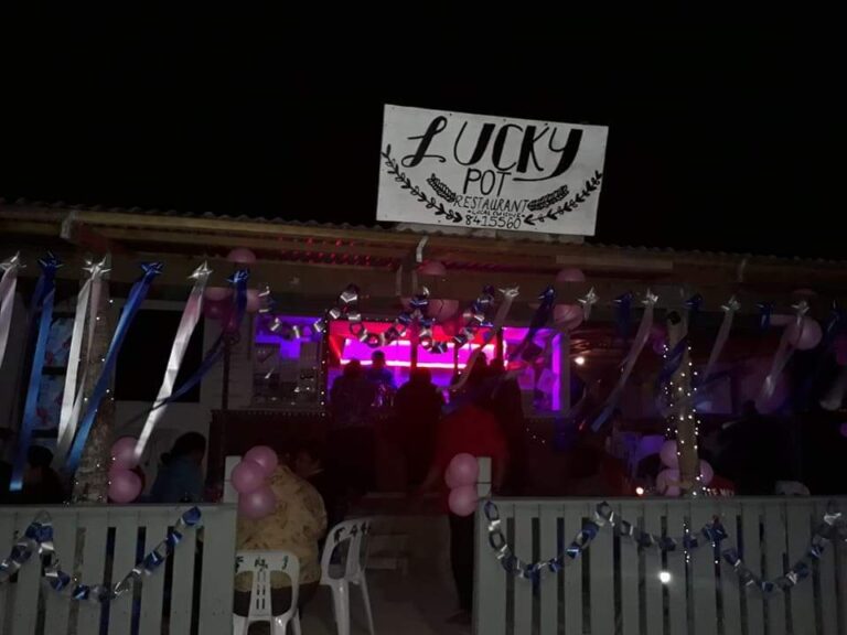 Party in Lucky Pot Restaurant, Tonga