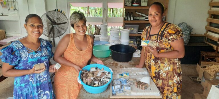Worksapce of VANUATU Vanua Soap and team