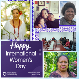Collage of Women entrepeneurs of Business Link Pacific for International Women's Day