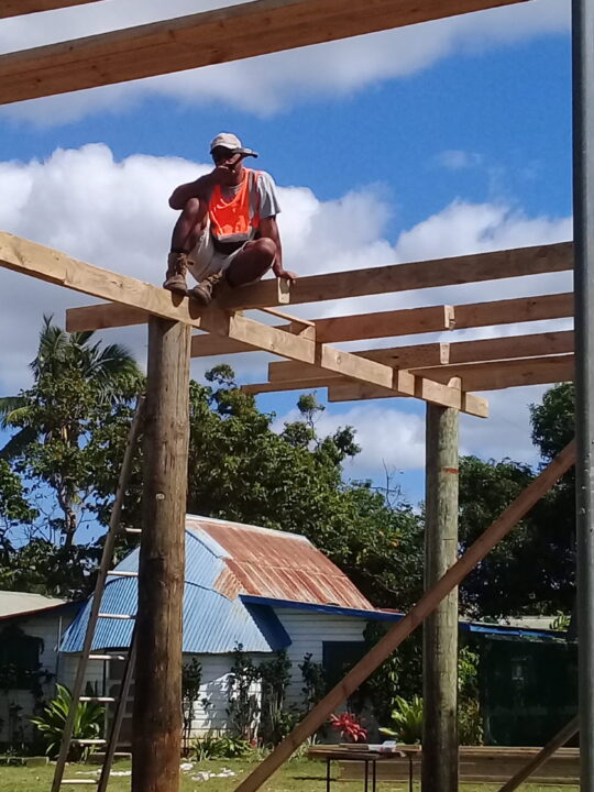 Tonga Vake I Valeta construction wooden beams