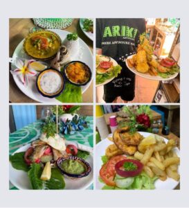 Delicious food at Flying Turtle Cafe