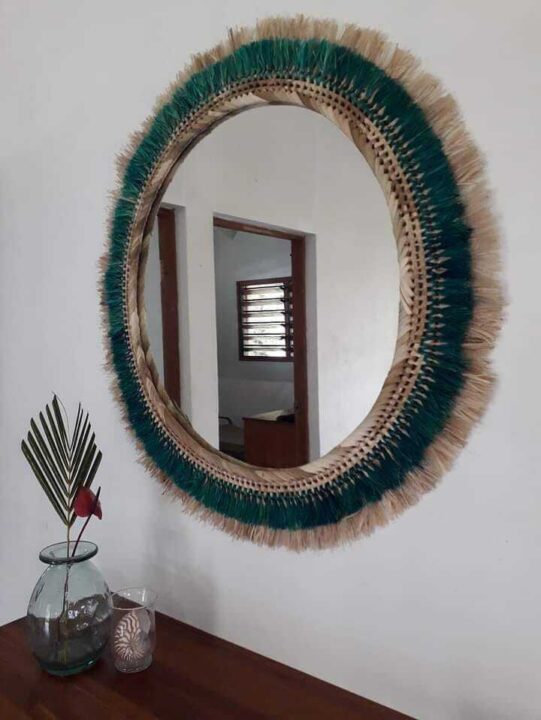 Vanuatu Aelan Creations Woven Mirror