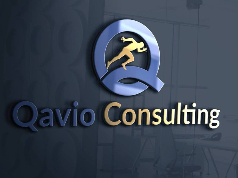 Entrance wall to the company