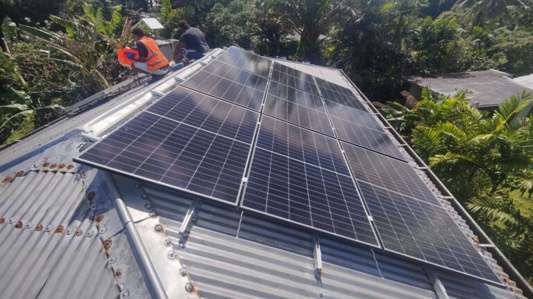 Solar panel installation – Lami Resort