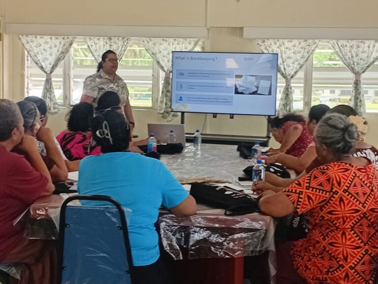 Women's bookkeeping workshop, Rotuma Fiji