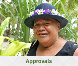 Pacific woman smiling, BLP finance approvals