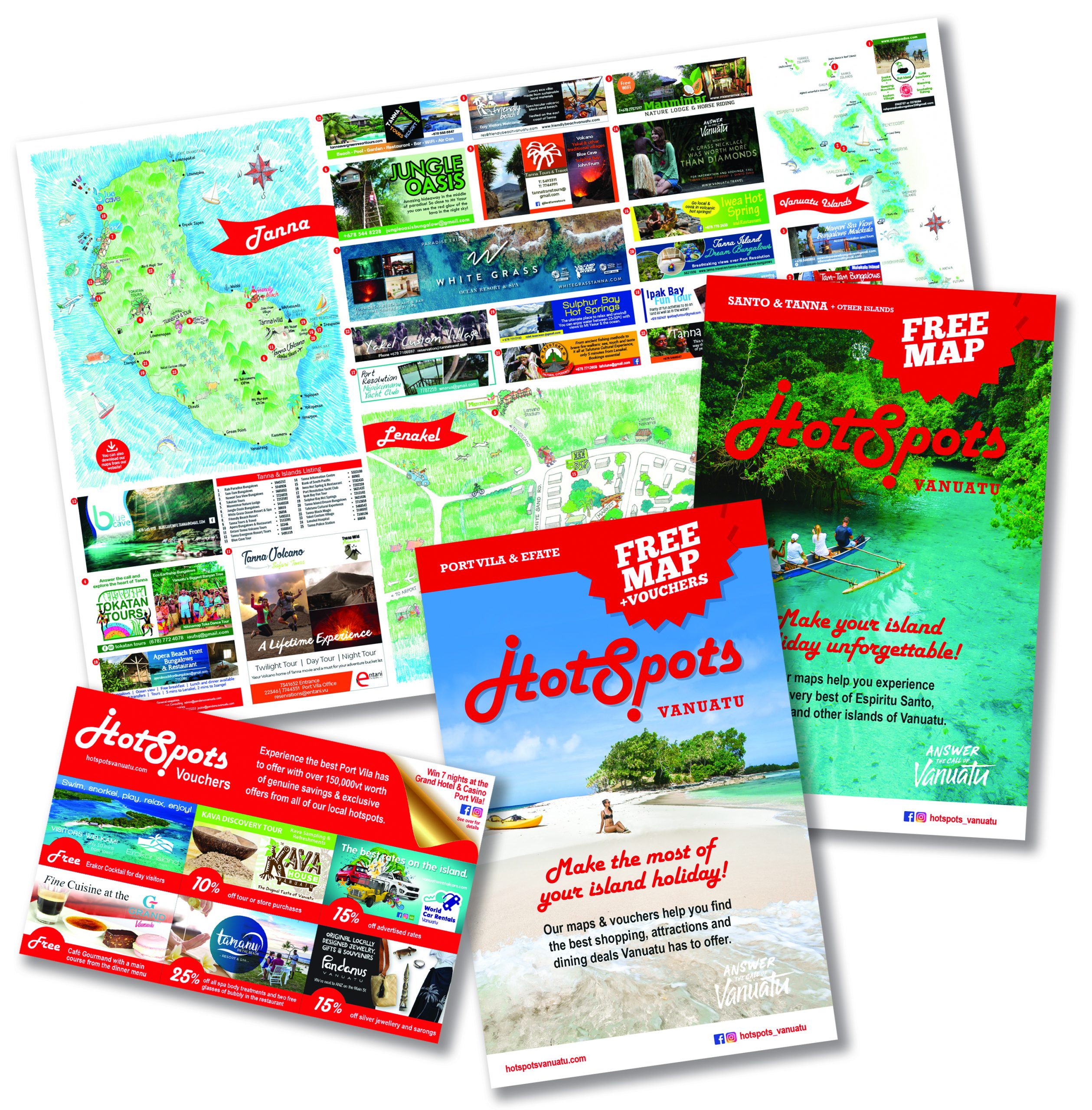 Hotspots Free tourist map brochures