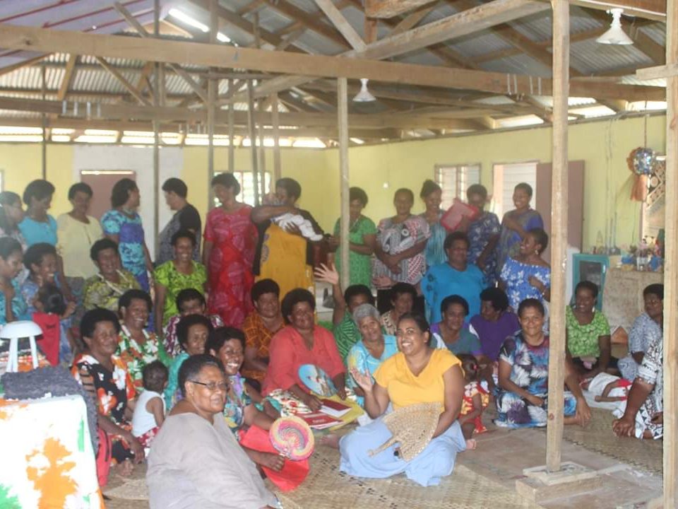 A women community are in a cottage