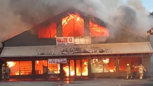 Value City, fully engulfed in flames In Suva Fiji