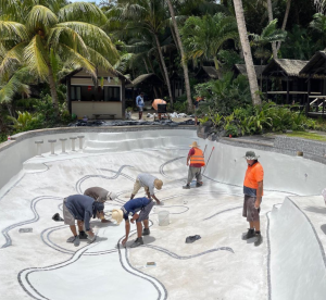 Seabreeze Resort Pool Under Construction