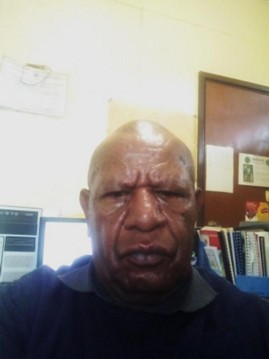 Mr Abraham Mufri in Mufri Consultancy Services Office, Goroka Mr Abraham Mufri in Mufri Consultancy Services Office, Goroka