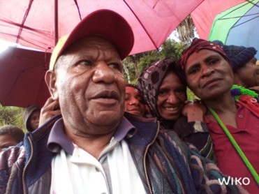 Mr Mufri in Lufa District for community engagement with women farmers Mr Mufri in Lufa District for community engagement with women farmers