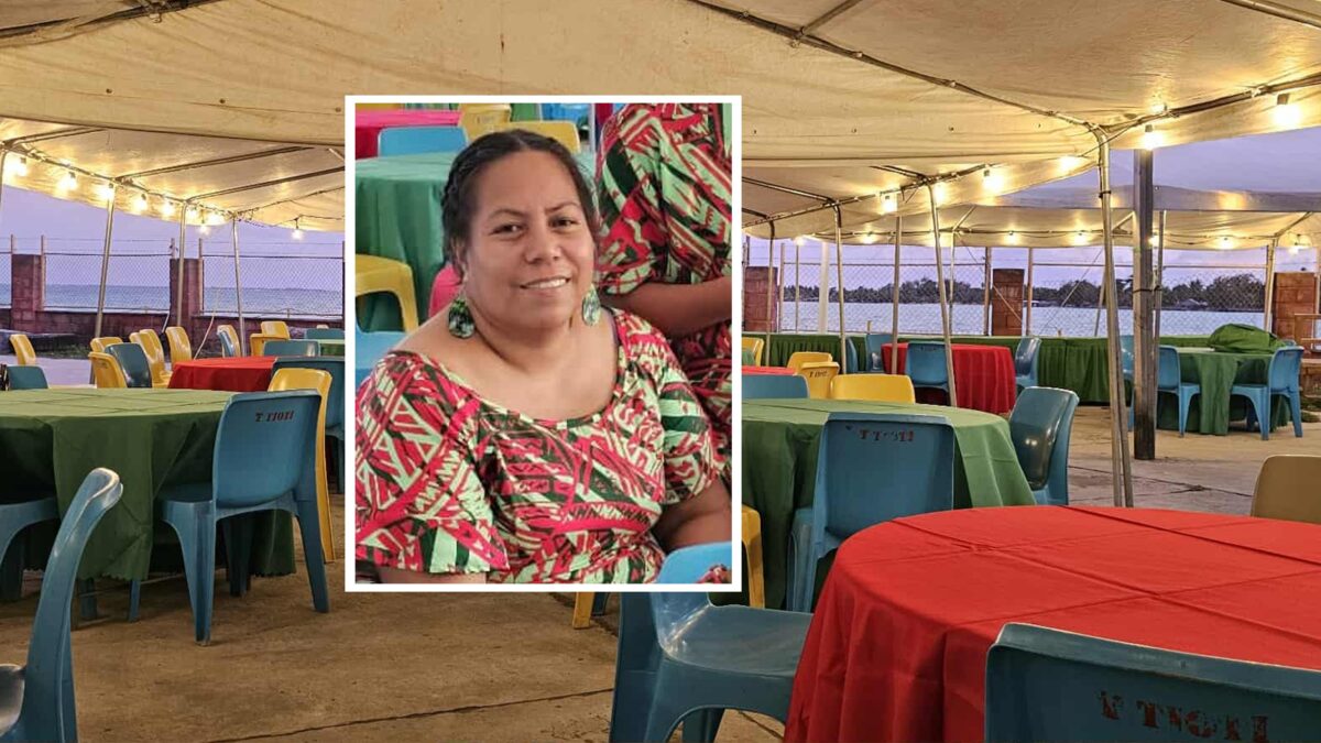 T Tioti Kiribati community event setup