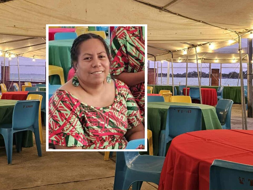 T Tioti Kiribati community event setup