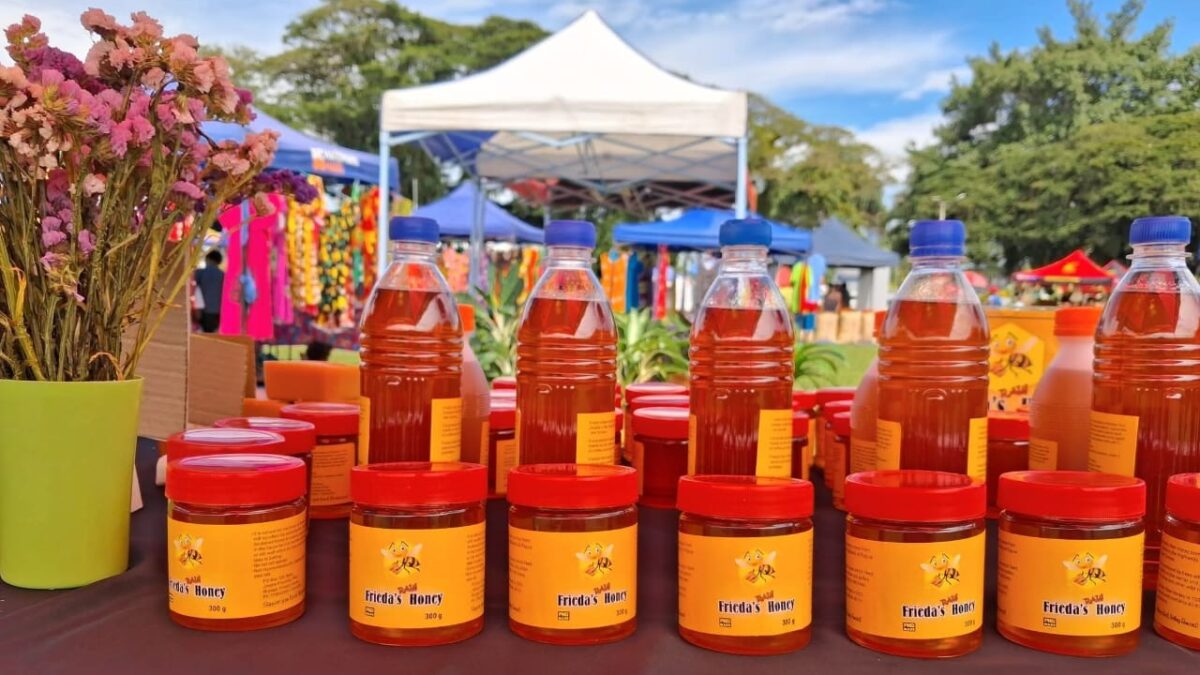 Frieda's Honey Jars at a fair