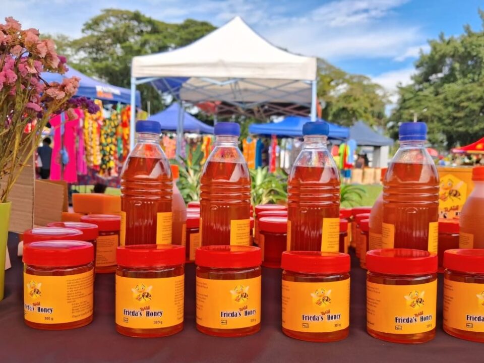 Frieda's Honey Jars at a fair