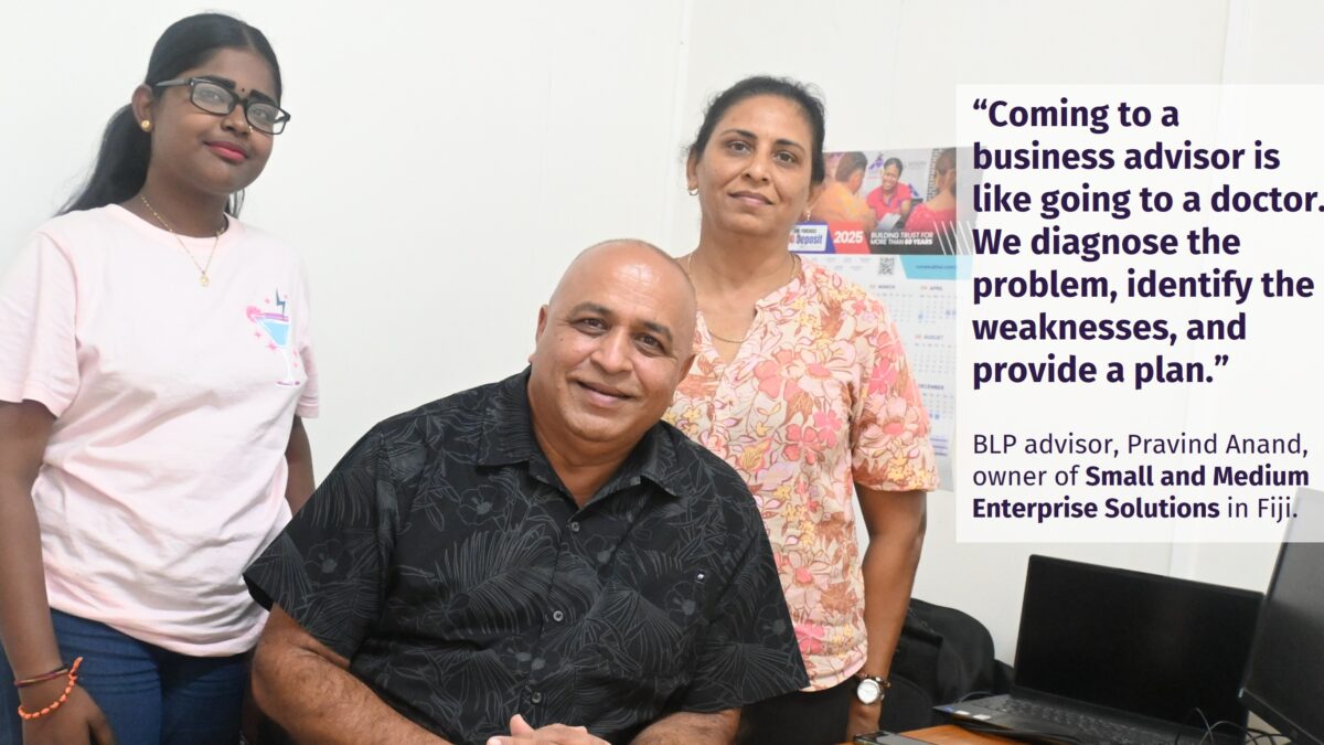 Pravind Anand with Business Advisory Team in Fiji