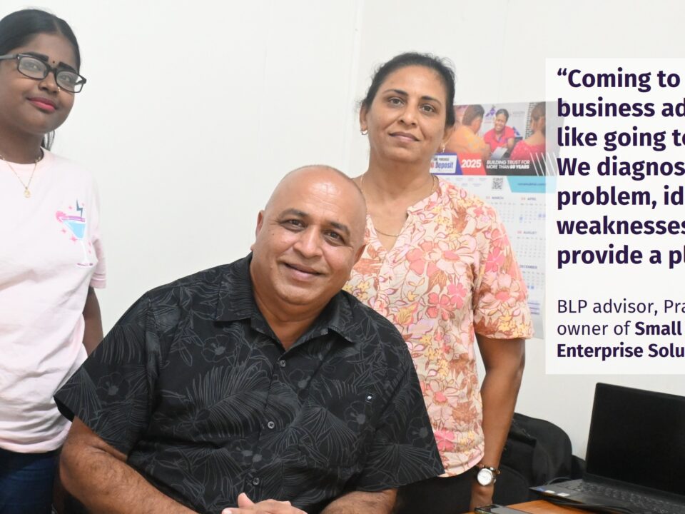 Pravind Anand with Business Advisory Team in Fiji