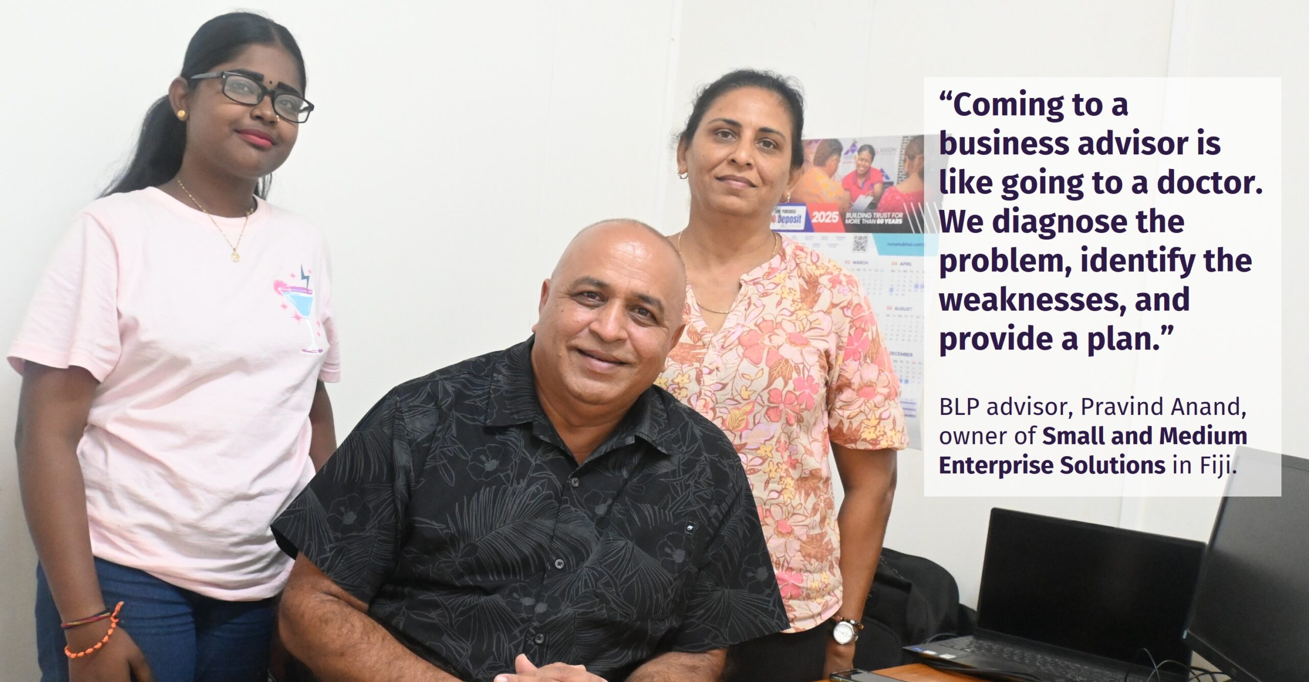 Pravind Anand with Business Advisory Team in Fiji Pravind Anand with Business Advisory Team in Fiji