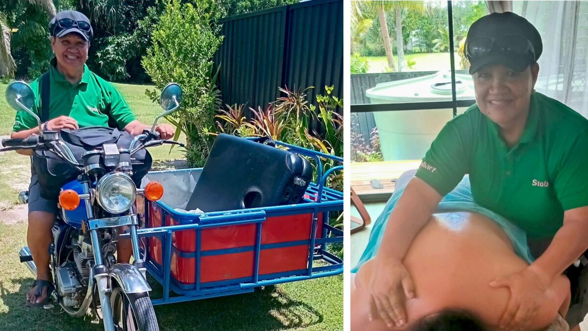 Tou Mose motorbike and massage business, Cook Islands